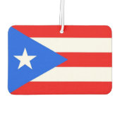 Luftfreunde mit Flagge von Puerto Rico Autolufterfrischer (Rückseite)
