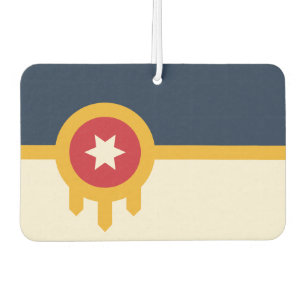 Luftfreunde mit Flagge von Tulsa City Autolufterfrischer
