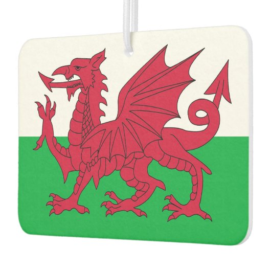Luftfreunde mit Flagge von Wales Autolufterfrischer (Links)