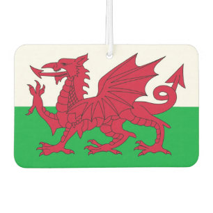 Luftfreunde mit Flagge von Wales Autolufterfrischer