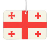 Luftfreunde mit georgischer Flagge Autolufterfrischer (Rückseite)
