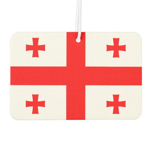 Luftfreunde mit georgischer Flagge Autolufterfrischer (Rückseite)