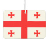Luftfreunde mit georgischer Flagge Autolufterfrischer (Vorderseite)
