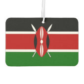 Luftfreunde mit kenianischer Flagge Autolufterfrischer (Rückseite)