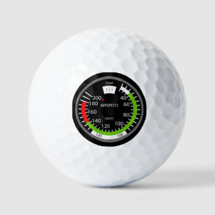 Luftgeschwindigkeits-Pilot-Aviation-Geek Golfball
