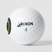 Luftgeschwindigkeits-Pilot-Luftfahrt-Geek Golfball (Logo)