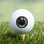 Luftgeschwindigkeits-Pilot-Luftfahrt-Nerd Golfball (Insitu T-Shirt)