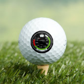 Luftgeschwindigkeits-Pilot Luftfahrt-Nerd Golfball (Insitu T-Shirt)