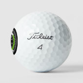 Luftgeschwindigkeits-Pilot Luftfahrt-Nerd Golfball (Logo)