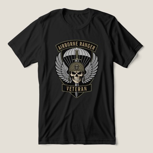 Luftgestützter Ranger Veteran Tri-Blend Shirt (Design Vorderseite)