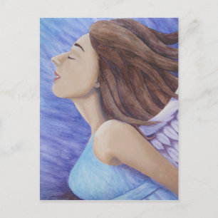 Luftgodess Flying Postcard Postkarte