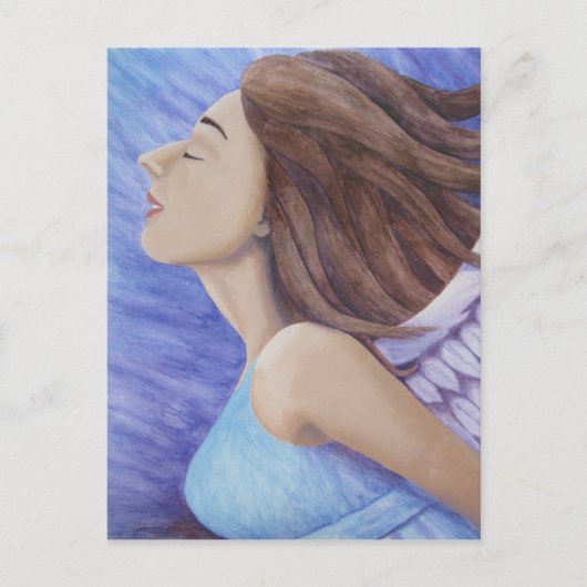 Luftgodess Flying Postcard Postkarte (Vorderseite)