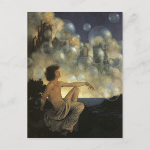 Lufth замки, Maxfield Parrish Feine Vintage Postkarte