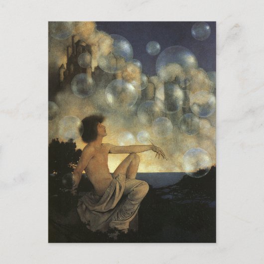 Lufth замки, Maxfield Parrish Feine Vintage Postkarte (Vorderseite)