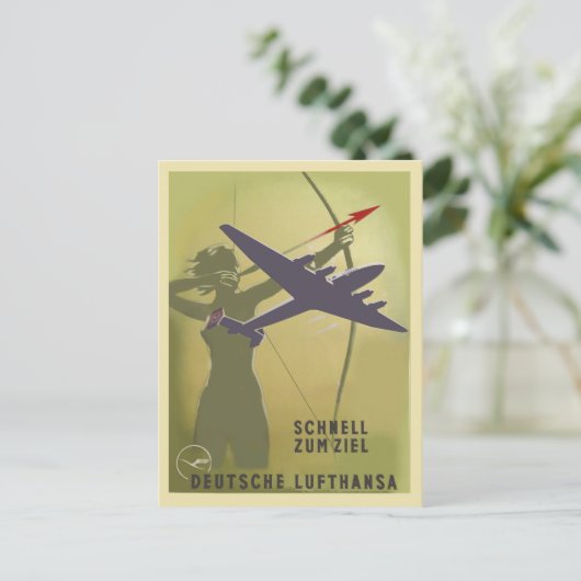 Lufthansa 1937 postkarte (Stehend Vorderseite)