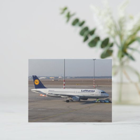 Lufthansa A 320-211 Postkarte (Stehend Vorderseite)