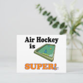 Lufthockey ist super postkarte (Stehend Vorderseite)
