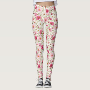 Luftige Cosmos-Blumenstiele Leggings