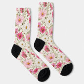 Luftige Cosmos-Blumenstiele Socken (Rechts)
