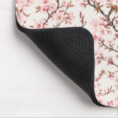 Luftige Kirschblüten-Botanical-Art Mousepad (Ecke)