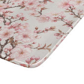 Luftige Kirschblüten-Botanical-Art Schneidebrett (Ecke)