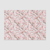 Luftige Kirschblüten-Botanical-Art Seidenpapier (Vorderseite)