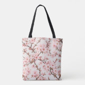 Luftige Kirschblüten-Botanical-Art Tasche (Rückseite)