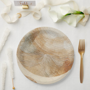 Luftige Neutrale Natürliche Elemente Bohemian Boho Pappteller