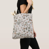Luftige Wildblumen in Creme & Salbei Tasche (Von Nahem)