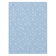 Luftiges Blau der Teezeit