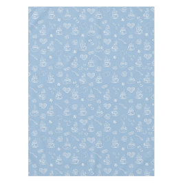 Luftiges Blau der Teezeit Tischdecke