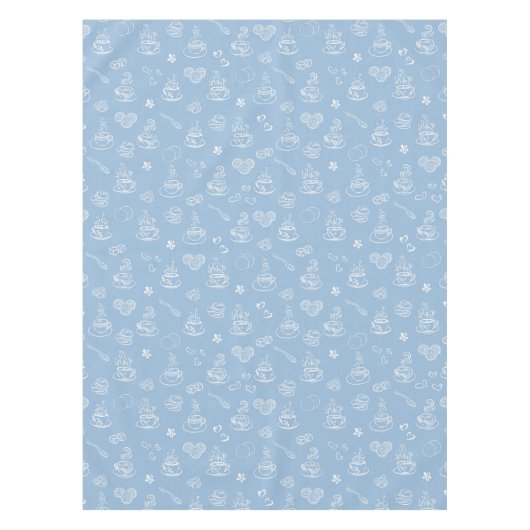 Luftiges Blau der Teezeit Tischdecke (Vorderseite)