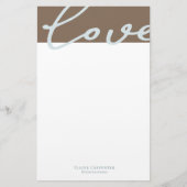 Luftiges Pastell | Personalisiertes Briefpapier (Vorderseite)