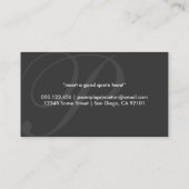 Luftinitiale: orange visitenkarte (Rückseite)