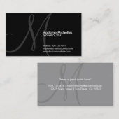 Luftinitiale Visitenkarte (Vorne/Hinten)