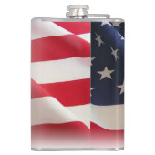 Luftkampfkommando mit amerikanischer Flagge Flachmann (Rückseite)