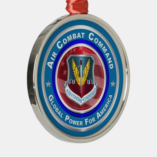 Luftkampfkommando Weihnachten Ornament Aus Metall (Rechts)