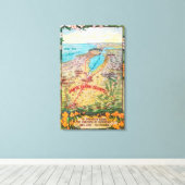 Luftkarte des Santa Clara Landkreises Leinwanddruck (Insitu (Holzboden))