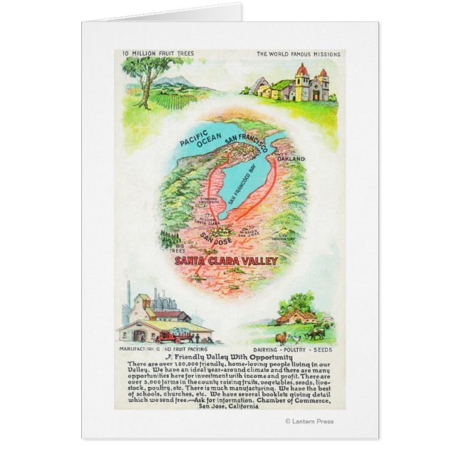 Luftkarte Santa Clara Landkreis mit Sehenswürdigke (Vorne)