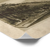 Luftkarte Valley Forge PA Pennsylvania Poster (Ecke)