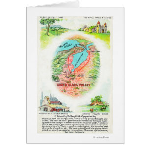 Luftkarte von Santa Clara County mit Standorten