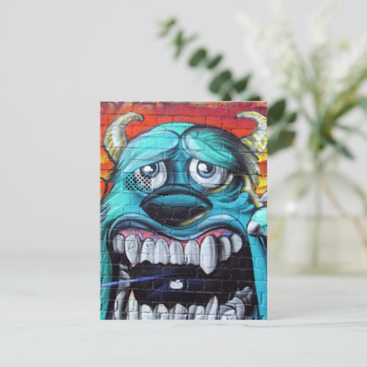 Luftkissenmonster Postkarte (Stehend Vorderseite)