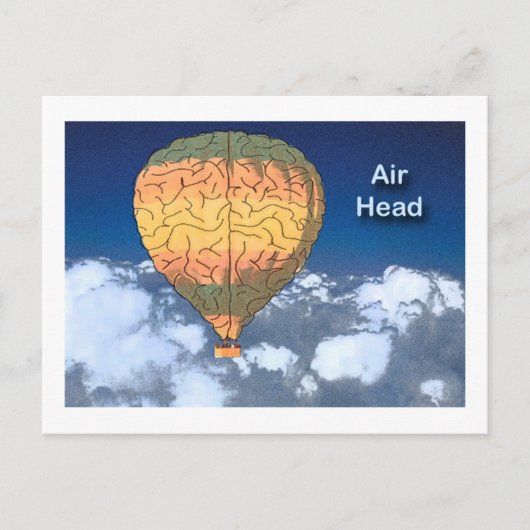 Luftkopf: Heißluftballon Postkarte (Vorderseite)