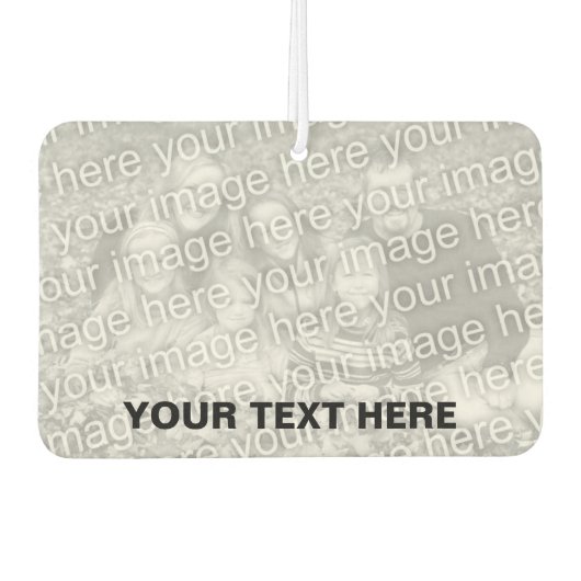 Luftkühler für Fotos | Ihr Bild hier Autolufterfrischer (Vorderseite)