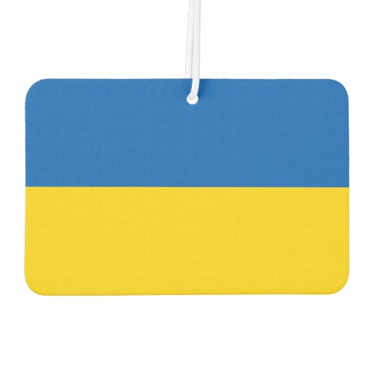 Luftkühler mit der Flagge der Ukraine Autolufterfrischer (Rückseite)