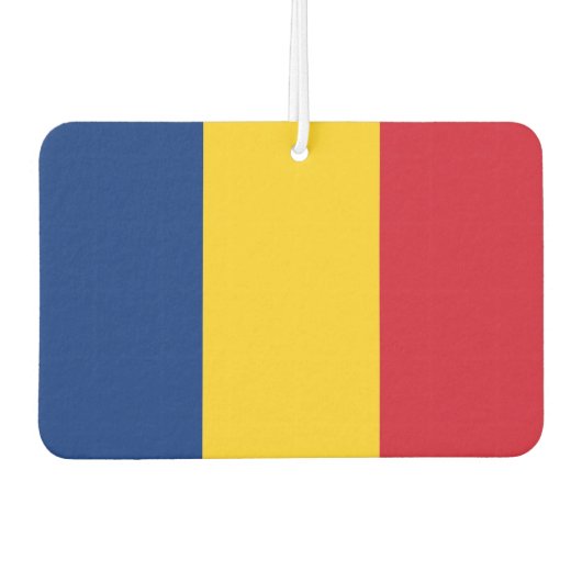 Luftkühler mit der Flagge Rumäniens Autolufterfrischer (Vorderseite)