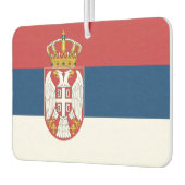 Luftkühler mit der Flagge Serbiens Autolufterfrischer (Links)