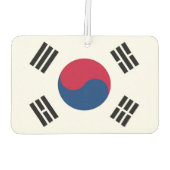 Luftkühler mit der Flagge Südkoreas Autolufterfrischer (Rückseite)