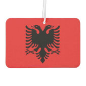 Luftkühler mit Flagge Albaniens Autolufterfrischer (Rückseite)