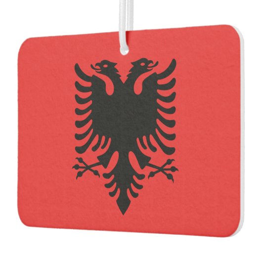 Luftkühler mit Flagge Albaniens Autolufterfrischer (Links)